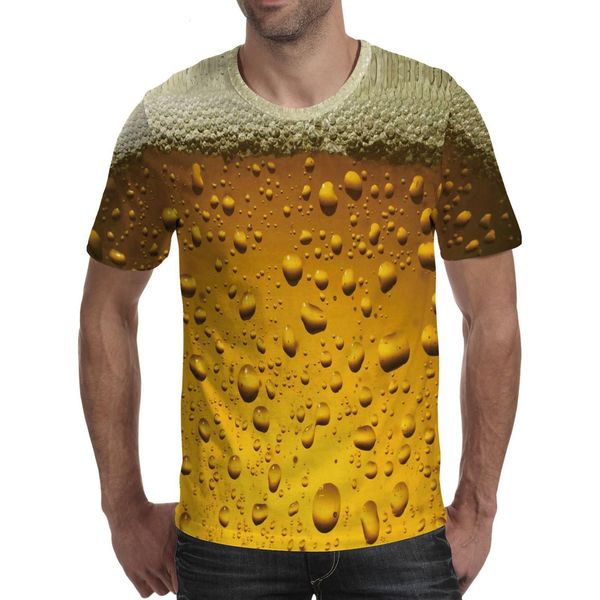 

новая комфортабельная футболка человека ее пиво время 3d принты hipster tshirts летний смешной персонализированной верхней футболкой, White;black