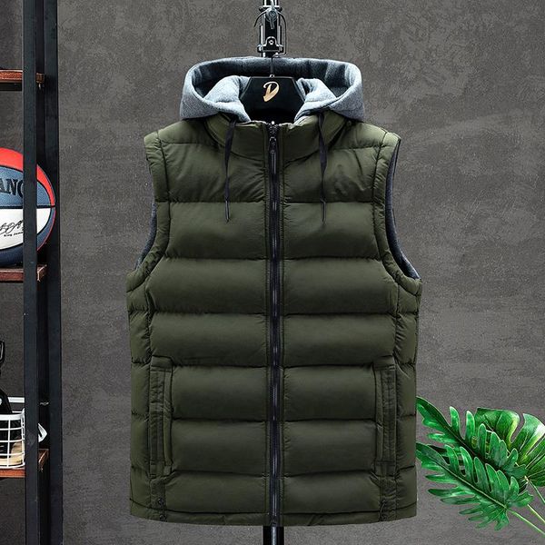 

men vest men stylish double-sided wearable vest warm sleeveless jacket winter waistcoat men's fashion casual coats, Black;white
