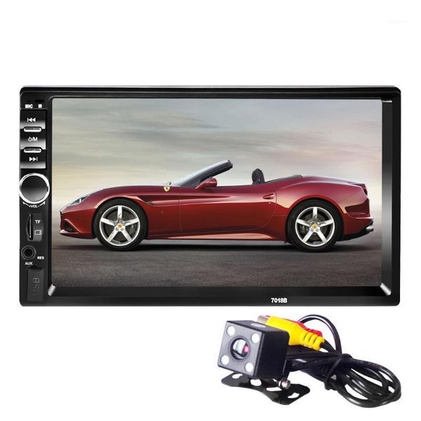 

car audio autoradio 2 din radio coche recorder touch screen bluetooth usb rear view camera mp5 multimidio player 7018b1
