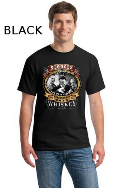 

three stooges moonshine whiskey knuckleheads short or long sleeve cool casual pride men fashion sport hooded sweatshirt hoodie t shirt