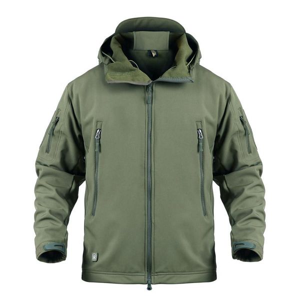 

outdoor jackets&hoodies men's tactical jacket men waterproof lurker soft army fleece coat windbreaker hunting hiking clothes, Blue;black