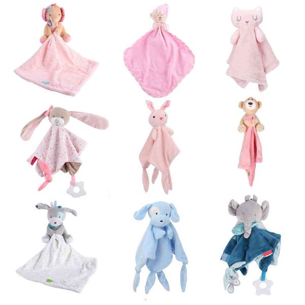 

baby infant animal soothe appease towel cartoon plush toys bear rabbits appease dolls for newbrons soft stuffed comforting towel