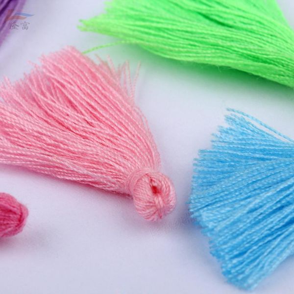 

200pcs lot 3cm mini cotton tassel fringe sewing bangs flower tassel pendant tassels for diy curtains home decoration accessories h jlluwb