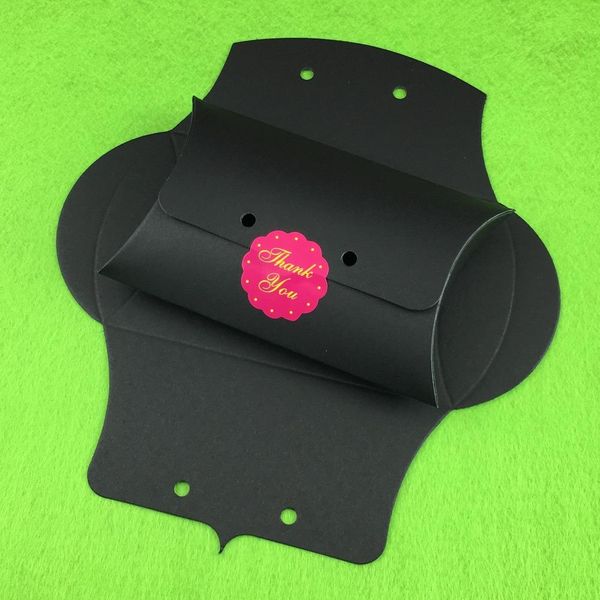

60pcs 12.5x8x2cm pillow shape thank you candy packaging box wedding party gift favor accessories storage paper box bbynku lipper