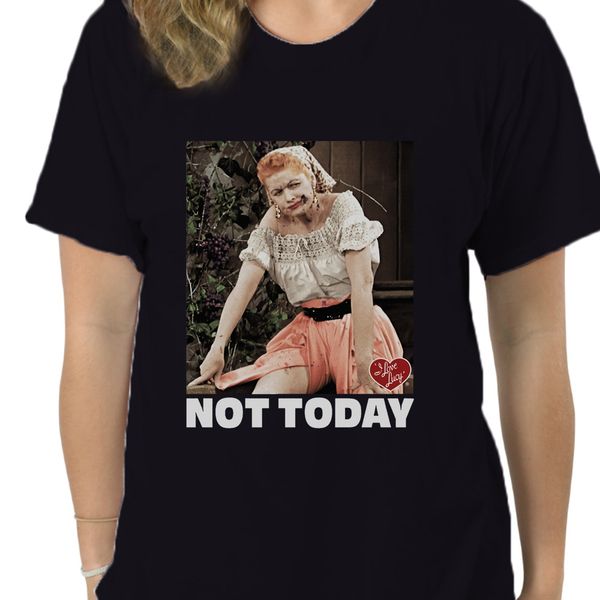 

i love lucy not today licensed t-shirt men women tee shirt 9225d sport hooded sweatshirt hoodie