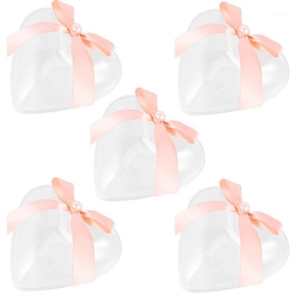 

5 pcs birthday wedding adorable heart shaped candy boxes1