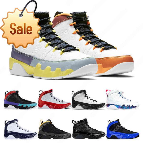 

mens basketball shoes 9s 9 change the world university racer blue multi color gym red trainers outdoor sports sneaker ourdoor size
