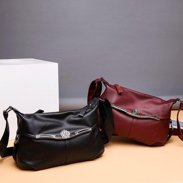 

классические сумки на ремне для женщин сплошной pu кожа леди сумки симпатичные элегантные hobos сумки черный коммуникатор zippers пакеты