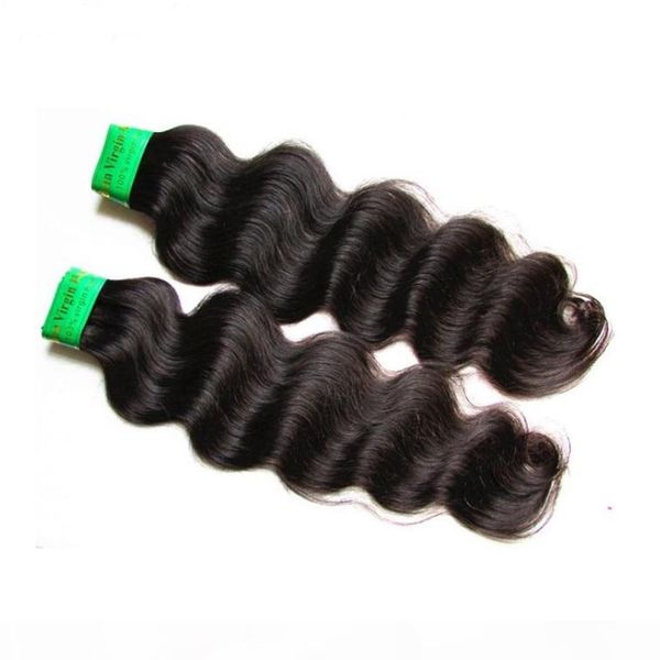 

9a indian remy human hair bundles body wave 3pieces 300g lot unprocessed virgin hair extensions weave natural color 100g pcs, Black