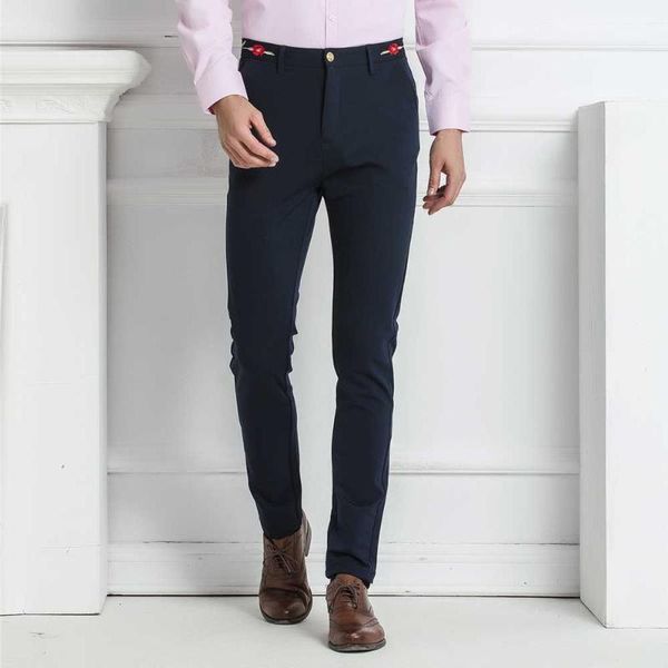 

men's suits & blazers 2021 mens slim fit solid suit pants blazer dress stretch casual formal wear business for men blue black, White;black