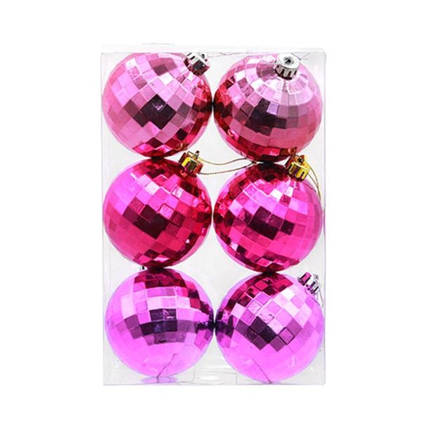 

6шт лот рождественские елки шарики сцена светоотражающее зеркало мяч домашняя праздничная вечеринка партия висит украшение орнамента рождест