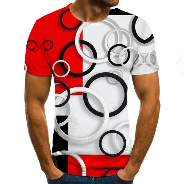 

2020 summer t shirt men streetwear o neck short sleeve tees punk style male clothes casual 3d print tshirt, White;black
