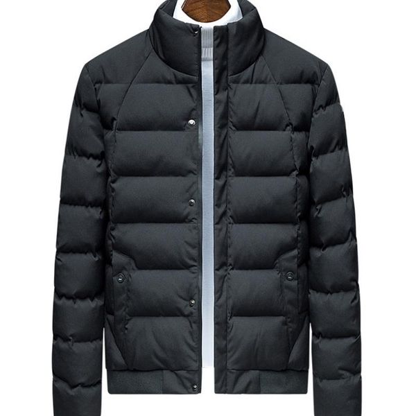 

men`s windbreaker jacket slim fit winter jacket men parka coat streetwear bomber male sportswear autumn clothing, Black