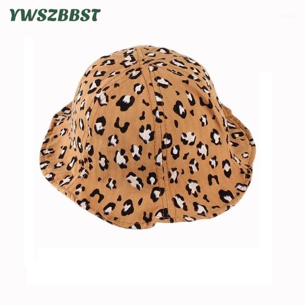 

caps & hats spring summer baby sun hat cartoon leopard print girls kids boys bucket cap outdoor fashion toddler cap1, Yellow