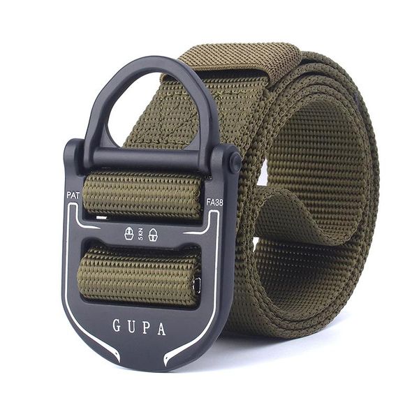 

tactical belt men's nylon belts men metal multifunctional buckle equipment belt hook new, Black;brown