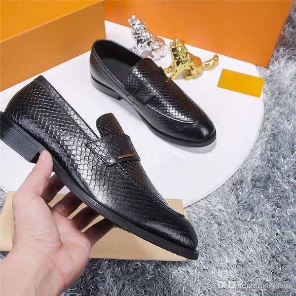 

18 genuine leather men flats casual shoes soft loafers comfortable driving shoes luxury business dress wedding party men breathable shoes 44, Black