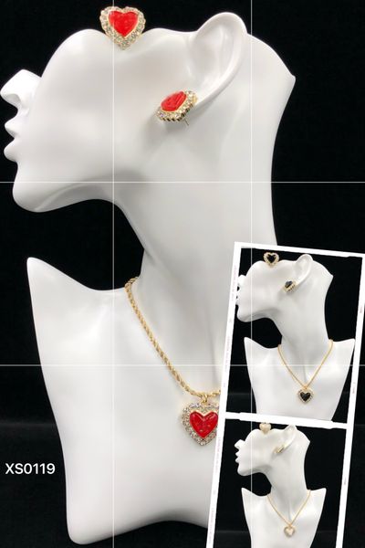 

deluxe fashion lady necklace colored zircon gemstone settings rhinestone 18k gold plated engagement necklace, Silver