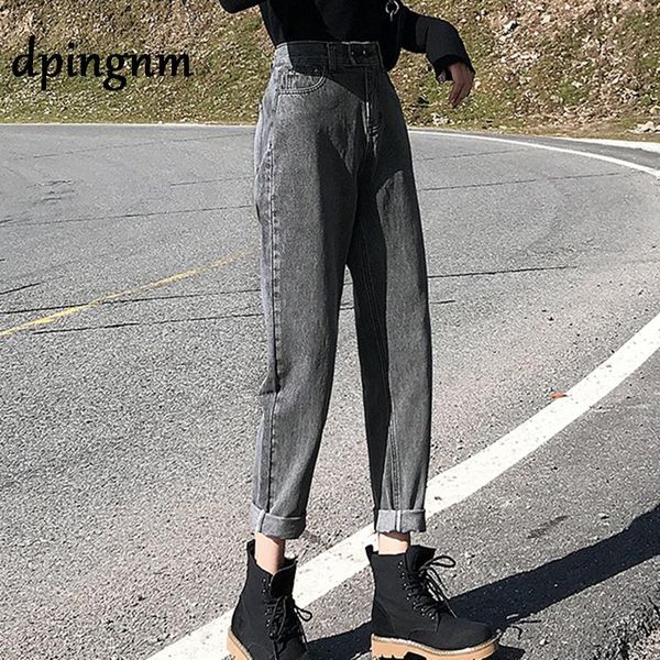 

winter high waist jeans women thick warm stretch skinny pencil pants female simple casual black plus size trousers, Blue