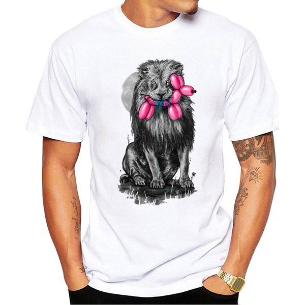 

teehub hipster the catch fashion retro lion catch bulloon printed short sleeve casual funny sport hooded sweatshirt hoodie t shirt