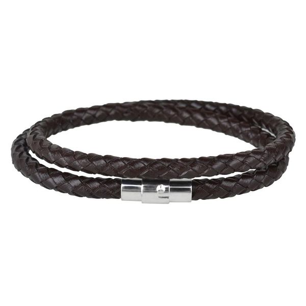 

men's magnetic buckle wrist strap double layer leather woven bracelet fashion simple hand line men's magnetic bbyaqg alice_bag