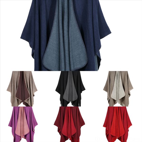 

uzh fashion winter women echarpe print paisley soft wrap casual warm scarves solid color shawls warm shawl scarf button hiver, Black