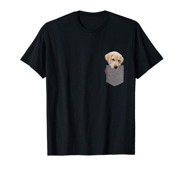 

забавный лабрадор в кармане cute puppy «s мода коротких рукава camisetas slim fit топы тис тонких футболки спортивного с капюшоном hoodie
