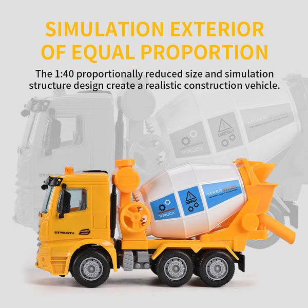 

mini engineer mixer car small size construction vehicle baby early education toy kid baby christmas gift