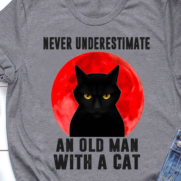 

mens never underestimate an old man with a cat hoodie designers t shirts sweatshirt