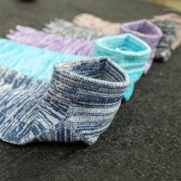 

5 colors men cotton socks summer five finger socks for men fashion toe breathable ankle1, Black