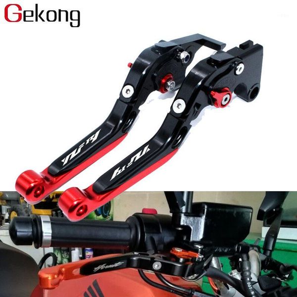 

for yzf-r1 yzf r1 yzfr1 2009-2014 motorcycle accessories folding extendable brake clutch levers logo yzf-r11