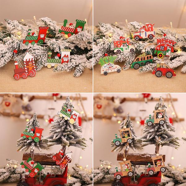 

wooden car pendant 2020 decor for home merry christmas ornament happy new year 2021 xmas gifts noel navidad natal