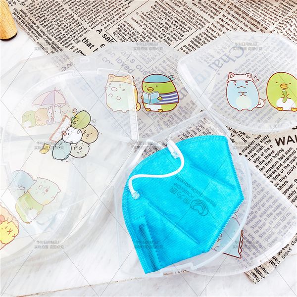 

95 newdustproof random n design 1 pc disposable storage box portable mask case 201