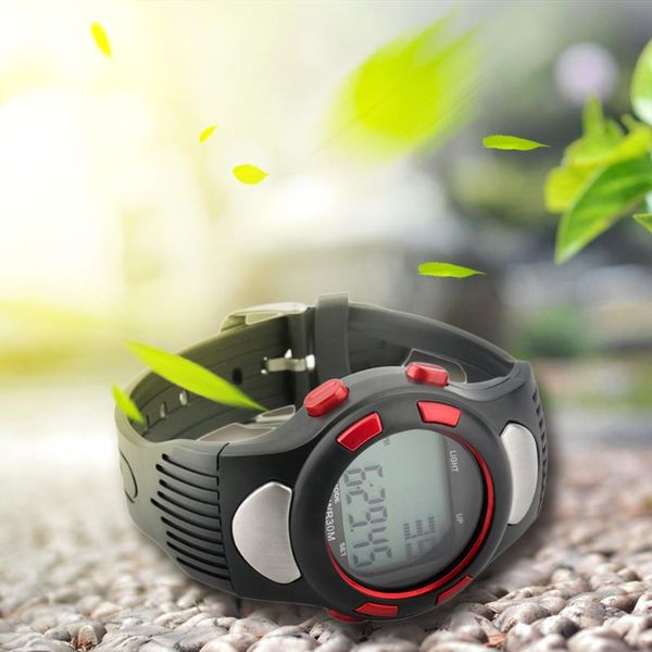 

wristwatches outad heart rate monitor lover's digital watch pulse meter sport calorie tester business casual watches relogio, Slivery;brown