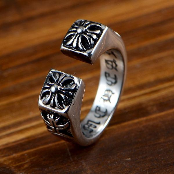 

pretty stainless steel rings silver brand cross vintage mens punk ring china wholesale stainless steel jewelry steampunk men's rings