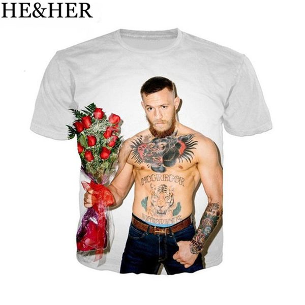 

new arrival star conor mcgregor style 3d print shirts kawaii graphic aesthetic men clothing