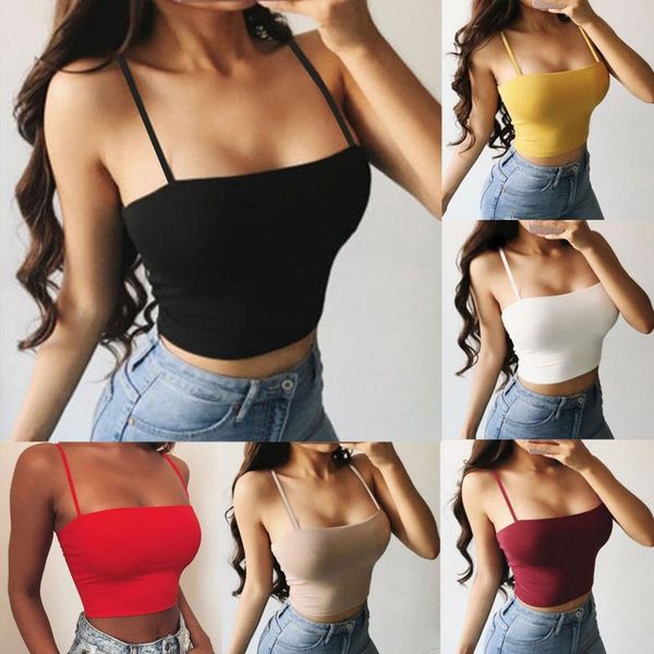 

camisoles & tanks fashion women casual easy sleeveless o-neck solid sports tight fitting, Black;white
