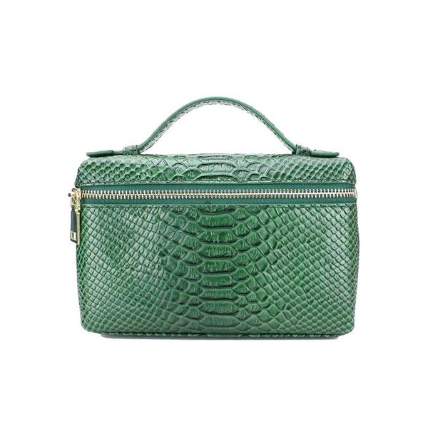 

new designer handbag real snake pattern portable bag small clutch bag genuine leather ladies hand purse
