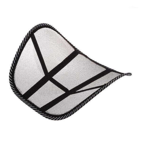 

mesh lumbar back brace support chair cushion seat waist pillow posture corrector1