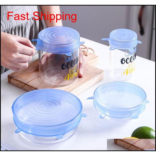 

reusable fresh keeping seal covers compression universal sile stretch lids kitchen accessories qylktu packing2010