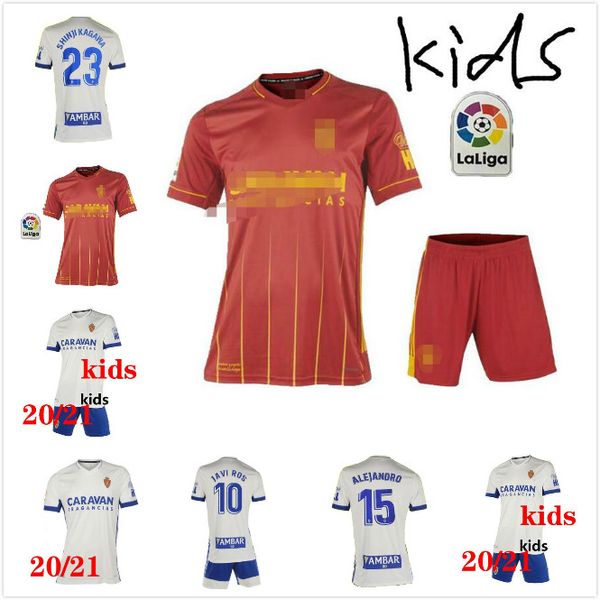 

20 21 real zaragoza soccer jersey 2020 2021 shinji kagawa andré pereira alberto soro camisetas de futbol man kids set football shirts, Black