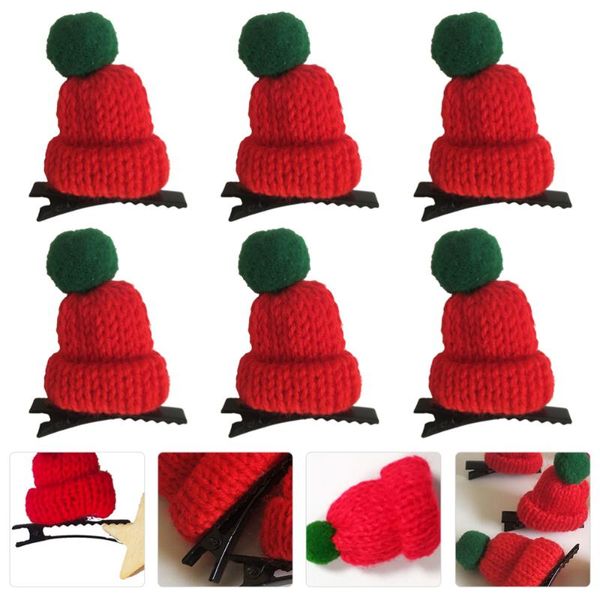 

christmas decorations 6pcs stylish durable novel party decors hair clips headdresses for women