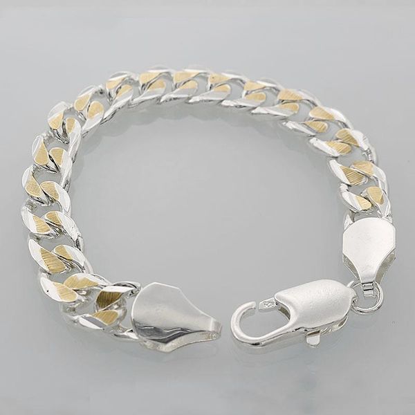 

men's classic silver color bracelets new listings fashion selling classic models jewelry christmas gifts h jlluit, Black