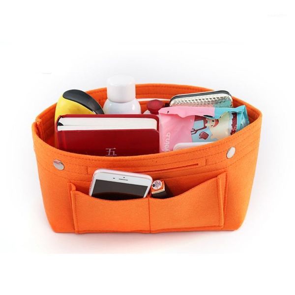 

handbag organizer bag purse insert bag felt multi pocket liner tote m68c1