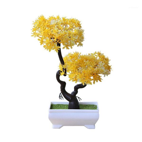 

artificial greeting pine bonsai fake potted plants home office decoration gifts1