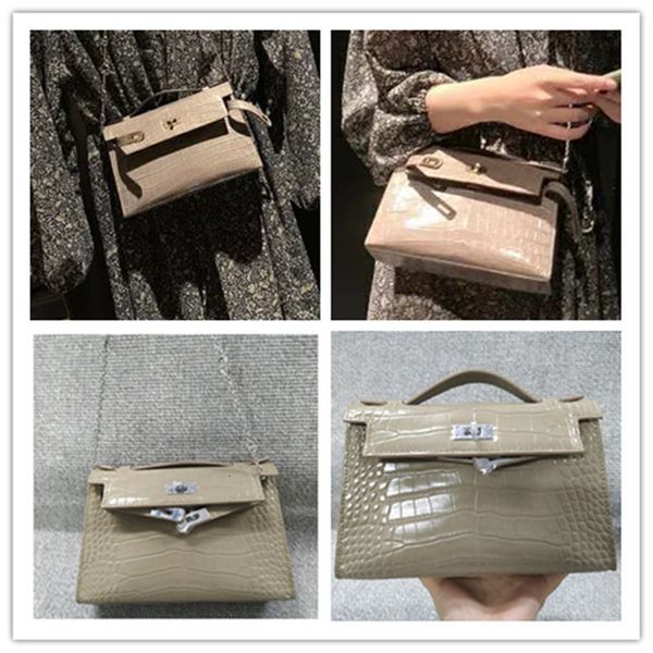 

new alligator style kelly fashion versatile mini single shoulder cross carry chain bag