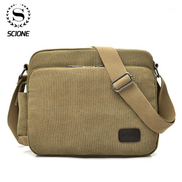 

scione men's vintage canvas bag men casual crossbody bag for men messenger man travel black bags bolsa masculina1