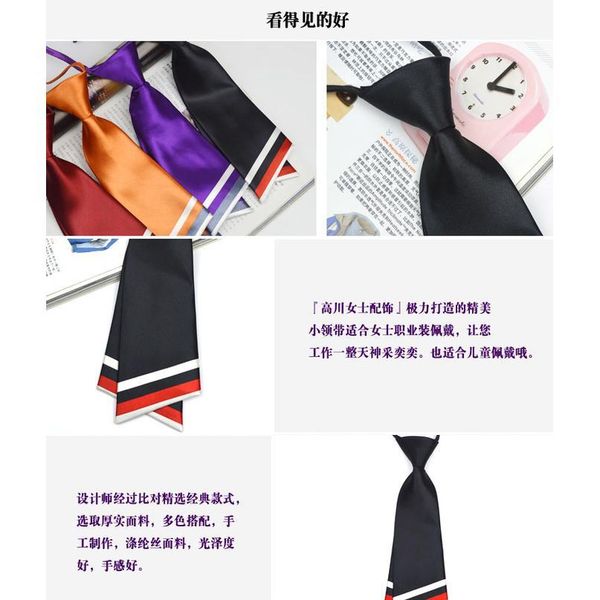 

fashion women lady professional uniform neckties female college student bank l staff woman qylhsz, Black;gray