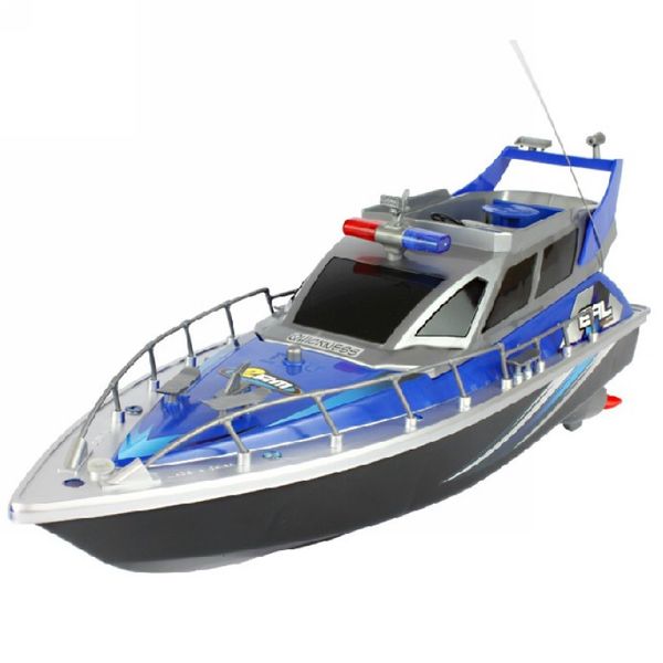 

RC boat Speedboat 1:20 2875F 4 CH charging model toy police speed boats toy model kids child best gift toys