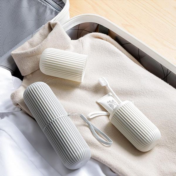 

bathroom storage & organization 2526 travel toothbrush box portable wash gargle cup brush one 's teeth glass suit tooth cleaners mug fo