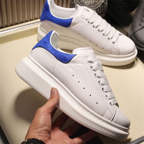 

mens trendy designer shoes casual platform sneakers womens classic fully white blue red black hight quality genuine leather fashion